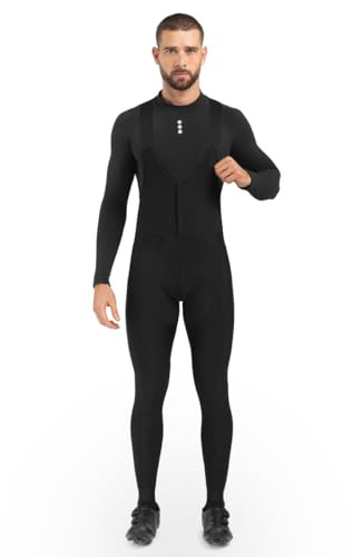 SIROKO - Salopette da Ciclismo Invernale - Deep Winter DW Troms - M - Nero