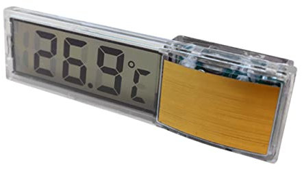 Aquariumthermometer mit Saugnapf, 3d-led, Genau, Gold