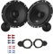 JBL Stage161CFS Lautsprecher mit Einbauset passend für VW Volkswagen Passat B6 2005-2010 Türen vorne 450 Watt 165mm 2 Wege Kompo