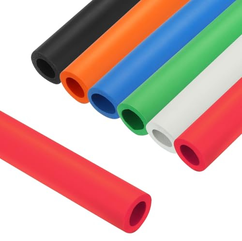 Selbstdichtende Rohrisolierung, Schaumstoff Isolierschlauch, ID 18/22/25/28/32.0mm Hochflexibel Rohrschale Für Außenbreich Schlauch Griffgriffstütze Fitnessgeräte(Rot,25.0mm x 5.0mm x 1m)