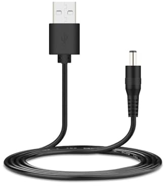 RUITROLIKER USB to DC Power Cord 5V Charger Cable with DC Jack 5.5 x 2.5mm for Fan, Table Lamp, Bluetooth Audio, Wireless Router, Speakers & More(2M)