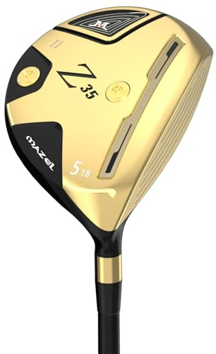 MAZEL Mazza da golf in legno 3 o 5 legno destrorso, legno fairway in titanio e grafite, 111 cm