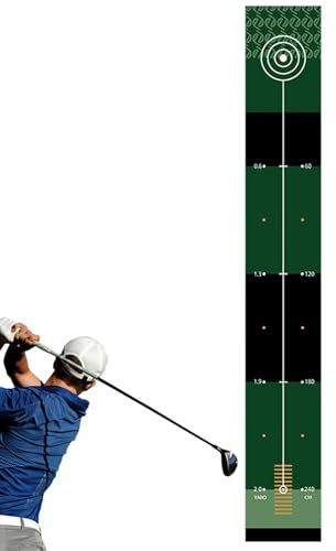 Übungs-Putting-Matte, Putting Green Indoor, Golf-Putter-Trainingsmatten, Wiederverwendbares Indoor-Golf-Putting-Green, Golf-Trainingsausrüstung, Putting-Übungsmatte für drinnen und draußen