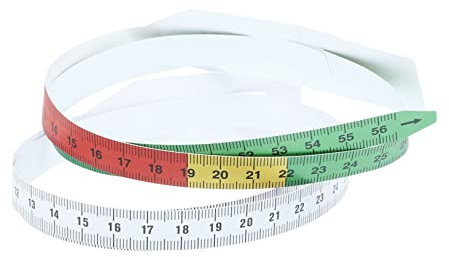 ANDRESLAD Mètre Ruban pour Garçon et Filles 2 Pcs en Pp Vert, Ruban Lavable pour Mesurer Précisément le Tour de Tête des Nourrissons en Pédiatrie