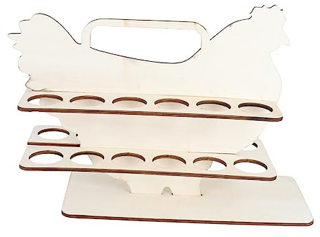Cabilock Soporte para Huevos De Escritorio Estante De Huevos Diseño De Pollo Duradero