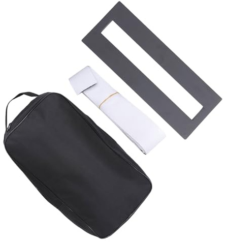 Kisangel E-gitarren Effektpedal Halterung Satz aus Rostfreiem Stahl Pedalboard mit Schwarzes Oxford Tasche Satz für Bühne und Übung