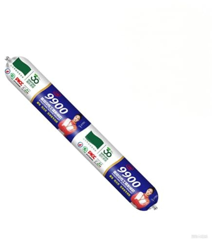 Mastic d'étanchéité en silicone 9900 résistant aux intempéries, adhésif d'ingénierie neutre résistant aux intempéries pour fissures murales (blanc)