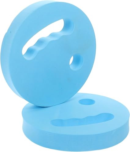 KUNANG 2 dischi per esercizi in acqua, in schiuma EVA, dischi da nuoto per esercizi in piscina, per principianti (blu)
