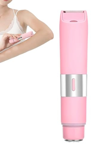 Recortadora de Bikini Doble Cabezal Húmedo Seco Impermeable Recargable | Afeitadora Corporal Zona Bikini Inalámbrica Dama Piernas Axilas Bikini Viaje
