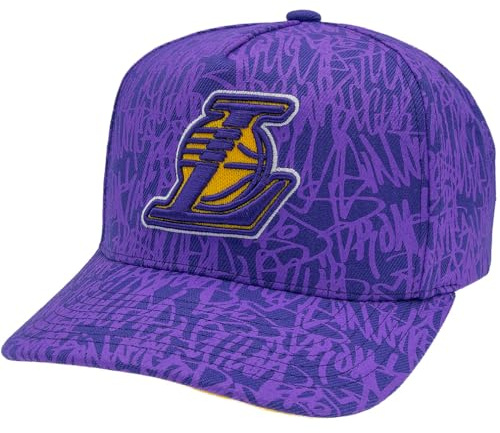 Mitchell & Ness NBA Current Pro Crown Snapback Cap Los Angeles Lakers Purple