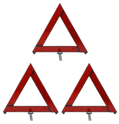 Varningstrianglar för bil Avbrott Säkerhet Varning Triangel Road Reflector Vikbar stoppskylt reflektor(3pcs)