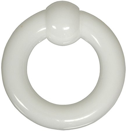 Pain-is-Art Klemmkugelring 1,6-10,0 mm aus weißem Acryl - Größenwahl - Intimpiercing BCR