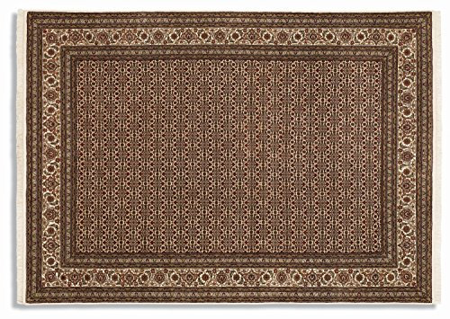 Mein Teppichmarkt Teppichträume werden wahr! Parisa HERATI Orientteppich Naturfaser handgeknüpft in Hellbeige Beige Hellbraun Größe: 80x300 cm Diele, Esszimmer, Flur, Kinderzimmer, Küche, Schlafz