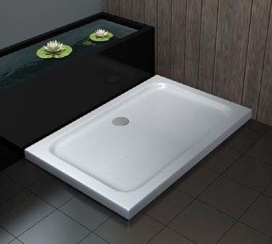 Piatto doccia rettangolare ultra slim h.5 cm acrilico SMIRNE (80x120 cm)