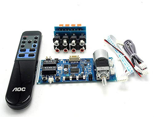 Audiosignal Infrarot Lautstärke Potentiometer f Endstufe DIY Fernbedienung Motor Volume Board + Sound Source Signal Switching Board