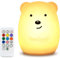TOPERSUN LED Baby Silicone Night Light with Touch Portable for Decoration Gift