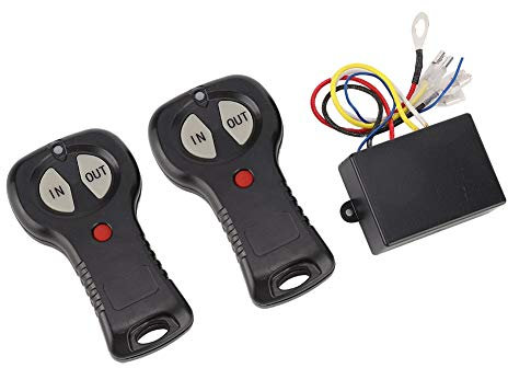 1 Pair Winch Controller, 12V Universal Wireless Winch Remote Control Controller Kit for Car Truck