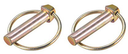 sourcing map Linch Pin with Ring - 11mm x 47mm Trailer Pins Assortment Kit for Boat Kayak Canoe Trailer Tractor Trolley Horsebox 2Pcs
