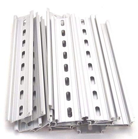 beihuazi® 6Stk montageschiene din hutschiene Hängeschiene Schrank für Verteilerschrank Schaltschrank einbau, 35mm breit, 7,5mm hoch, lang 200mm