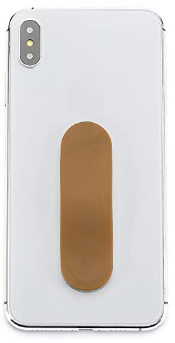 Momostick - The Original! Smartphone Finger Holder - Mobile Phone Finger Holder Stand Grip - Mobile Phone Holder Mobile Phone Ring for iPhone Samsung Huawei (Matt Series - Brown)