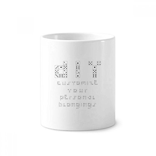 Sieve English Illustration Pattern Toothbrush Pen Holder Mug Ceramic Stand Pencil Cup