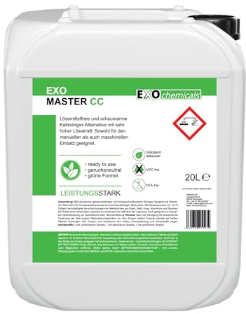 20 Liter EXO MASTER CC | lösemittelfreier Kaltreiniger | geeignet für Teilewaschtische | Motorreiniger | Industriereiniger | Werkstattreiniger | VOC-frei & geruchsneutral