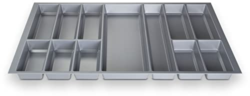 SOTOOLS KÖNIG Besteckkasten IV, Silbergrau, 90er Korpus, Breite 826 mm | Besteckkasten für 90er Korpus.