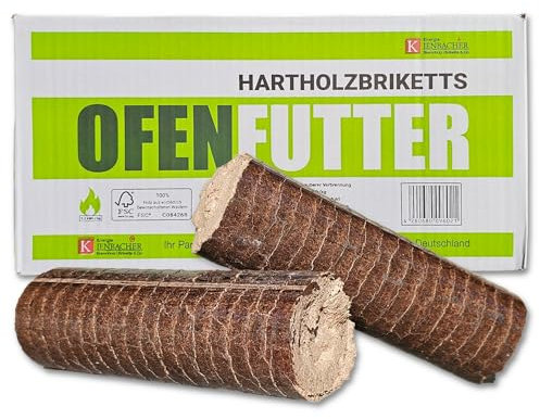 90kg Nestro Hartholzbriketts im 10kg Karton FSC Gluthalter Kamin Ofen Brenn Holzbriketts Heiz Grill Smoker Kohle | Energie Kienbacher