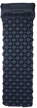 Aufblasbare Schlafmatratze, tragbare Luft-Campingmatten, aufblasbare Bettmatratze, Isomatte, schnell füllender Airbag, superleicht (Farbe: Marineblau, Größe: EIN Sitz) (schwarz, EIN Sitz) Beautiful