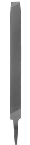 sourcing map Mill File 10 Inch 4.6mm High Carbon Steel Single Cut Flat Hand Rasp File for Deburring and Removing Material