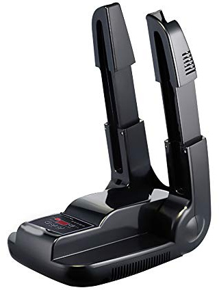 Boot Dryer Shoe Dryer, Glove Dryer & Boot Warmer with Timer Function and Portable Adjustable Rack, Quick Drying Boot Warmer for Drying Shoes Boots Gloves Socks(Black)