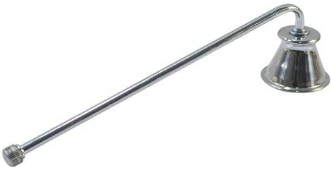 tulkdexi Kerzenlöscher Handwerkzeug Feuerlöscher zum Aussetzen von Kerze, Kerzenlöscher, Edelstahl, Trompetenform, Werkzeug, Silber