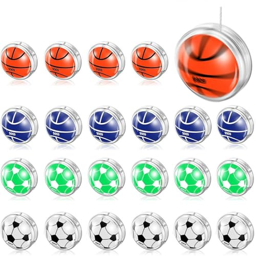 23 Piezas Recuerdos Retro para Fiestas, Yoyos Plásticos para Adultos, Principiantes y Nostálgicos, Yoyo con Retorno Automático, Ideal para Desestresar (Estilo Aleatorio)