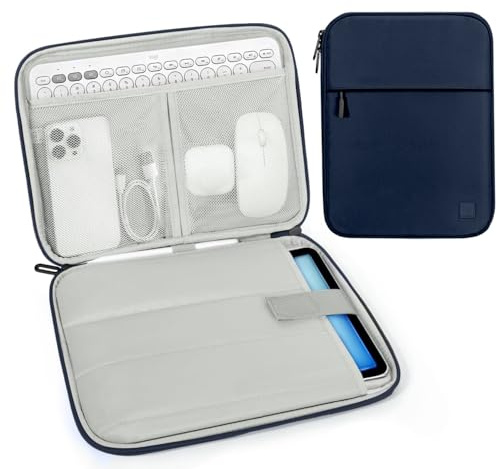 Dadanism 9-11 Pollici Tablet Borsa Imbottita per iPad (A16) 11, iPad Air 11 M4/M3, iPad Pro 11 M5/M4, iPad 10a Gen/Air 5 10,9, iPad 9/8/7a Gen 10,2, Galaxy Tab A11+ 11, Tab M11 11, Indaco