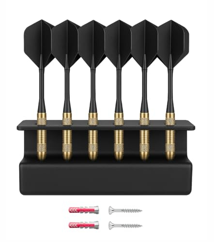 Naturalspring | Dart Wandhalter Darthalter Wandmontage - Platz für 6 Pfeile - Zubehör für Dartscheibe | Dartpfeile Dart Ständer Steeldart & Softdarts