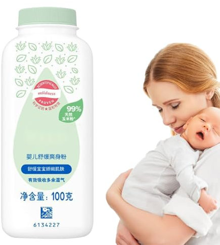 Polvere per il corpo del bambino 100g | Pelle anti umidità in polvere per ingredienti vegetali naturali Controllo 'umidità che calma il bambino pow-der | Formula di raffreddamento per ragazze raga