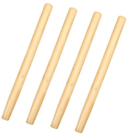 Abaodam 4pcs Wooden Tool Handles Replacement Hardwood Wood Handles for Garden Shovel and Hoe Suitable for Landscaping and Gardening Tools