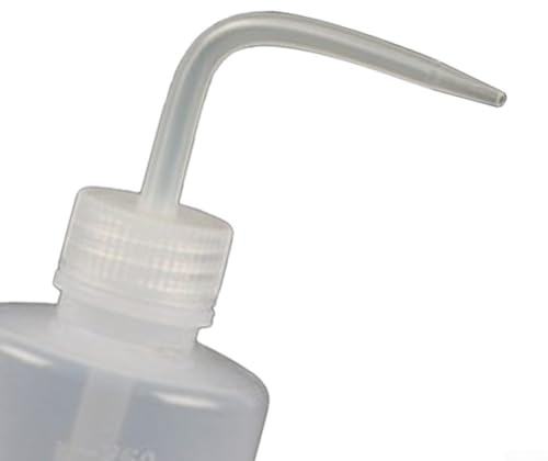 Gdfnmogo 250 ml Pflanzen-Bewässerungsflasche mit langer gebogener Düse für präzises Gießen von Sukkulenten und Orchideen, einfaches Zusammendrücken aus Polyethylen mit niedriger Dichte für präzise