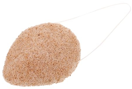 Hemobllo Esponja Facial Natural de Núcleos de Nuez para Limpieza Profunda y Exfoliación Esponja de Baño Gruesa para Eliminar Células Muertas Adecuada para Tipo de Piel