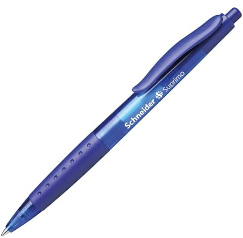 Schneider 135603 Suprimo Druckugelschreiber (Strichstärke: M), 20 Stück blau ,