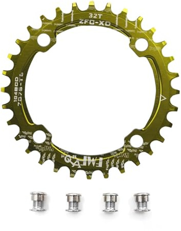 UPANBIKE Bike Schmal Breit Kettenblatt 104 BCD Runde Form Single Kettenblätter 32T 34T 36T 38T