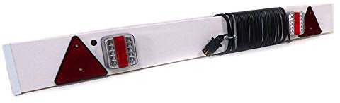 Gopart LED-Lichtleiste, 1370 mm, für Traktor, Baumaschinen, Anhänger, weiß, LED, Dreieckige Warnung, Rückleuchten