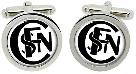 Gift Shop SNCF Motif Boutons Manchette en Chrome Boîte