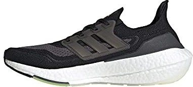 adidas Ultraboost-21 para Hombre, Amarillo, Plateado, Negro (Black/Silver Metallic/Solar Yellow), 7