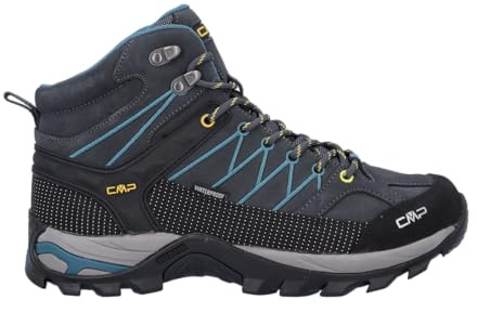 CMP Rigel Mid Trekking Shoes Wp, Scarpe da trekking Uomo, Antracite-Deep Lake, 45 EU
