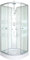 ONDÉE - Cabina de ducha hidromasaje AMELIA Blanca - En kit - cuarto de círculo 80cm