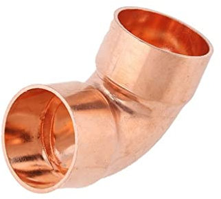 RTECVBNY Winkelverbinder, Kupfer-Schweißrohrverschraubung, gleicher Winkel-Doppelsteckverbinder, for Klimaanlagen, Kühlung/19 mm