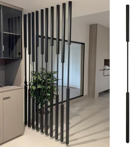 Wohnzimmer Metall Säule Dekor, Paravent Trennwand Pfosten Wand Vertikal Bar Zimmer Devider/ Modern Luxus Trennwände Paravent Pfosten, Schlafzimmer Wand Vertikal Privatsphäre Säule(H 93in/(236.2cm))