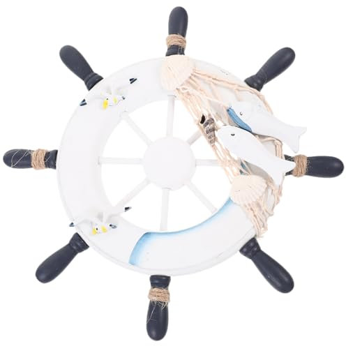 ORFOFE Kreative Wanddekoration Mit Steuerrad Mediterranes Design Für Wohnzimmer Schlafzimmer Und Cafés Stilvolle Wandkunst Für Küstenambiente Und Festliche Anlässe
