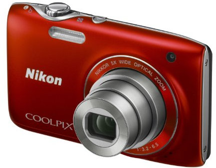 Nikon COOLPIX S3100 Compact Digital Camera - Red (14MP, 5x Optical Zoom) 2.7 inch LCD (Renewed)